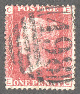 Great Britain Scott 33 Used Plate 147 - EC - Click Image to Close